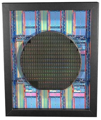 Silicon Wafer with DS83C950 Security Processors - 6 inch, Cyptographic, Java Ring, iButton, DS1954
