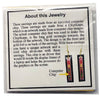 Item016: Computer Chip Earrings - Logic Chip, Dangles, Long Rectangle, Red, Gold
