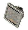 Item054: Silicon Wafer Cryptographic Test Circuit Tie Tack -  Steel & Rainbow Colors
