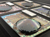 Rare Collection of Four 6502 Family Silicon Wafers - 6502 CPU, 6521 PIA, 6549 CVDG, 6551 ACIA/UART - 4",MOS,Rockwell