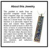 Item046: Laptop Circuit Board Pendant -  Silver, Blue, Black, Copper, Cartouche