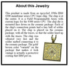 Item061: IBM CPU Chip Pendant - IBM 4300 CPU FPGA Logic Chip - Single Chip