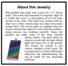 Item043: Silicon Wafer Computer Chip Pendant -  Purple & Fire