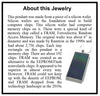 Item040: Silicon Wafer Memory Chip Pendant -  Silver, Purple, Rainbow Colors, Ramtron, FRAM