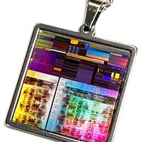 Item066: IBM ASIC Chip Pendant - IBM Large Systems Chips