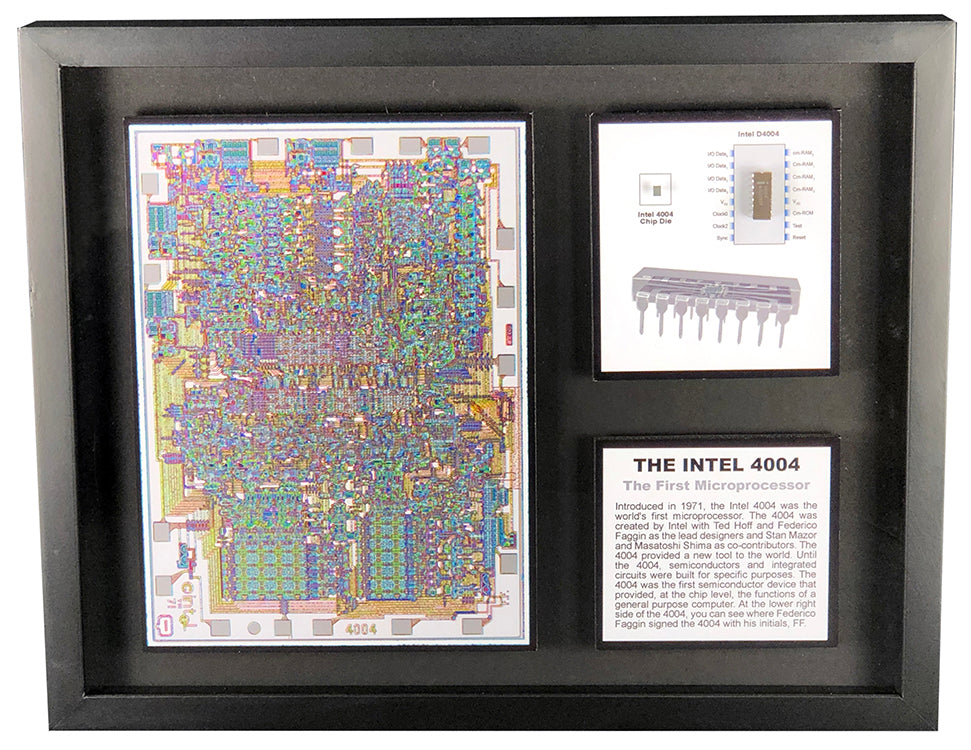 Intel 4004 - The World's First Microprocessor - D4004 with 4004 Chip D ...