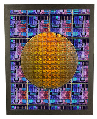 Silicon Wafer with Switch on a Chip (SoC) Chips - 8 inch,200mm, Broadcom