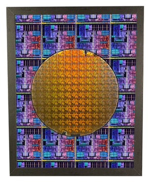 Silicon Wafer with Switch on a Chip (SoC) Chips - 8 inch,200mm, Broadcom
