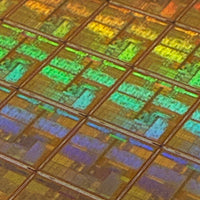 Silicon Wafer with Switch on a Chip (SoC) Chips - 8 inch,200mm, Broadcom