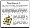Item060: IBM CPU Chip Pendant - IBM 4300 CPU FPGA Logic Chips