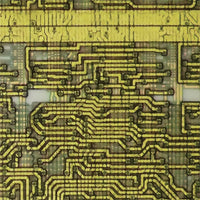 Item065: FPGA Chip Pendant - Gatefield FPGA Chips from a Silicon Wafer