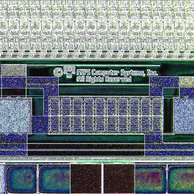 Mips R3000a Chip Item062: Silicon Wafer MIPS R3010 Processor Pendant - Silver & Rainbow ...