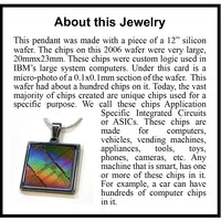 Item066: IBM ASIC Chip Pendant - IBM Large Systems Chips