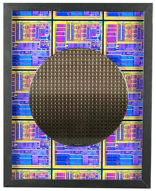 Silicon Wafer with Switch on a Chip (SoC) Chips - 8 inch,200mm, Broadcom