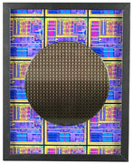 Silicon Wafer with Cellular Phone Chips - 8 inch,200mm, Broadcom