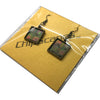 Item025: Silicon Wafer Communication Chip Earrings -  Bronze & Rainbow Colors, AMI