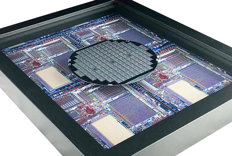 Microcontroller Wafer Silicon Wafer with Rockwell Microprocessor Chips - 4 inch - Aloha ...