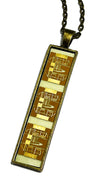 Item044: Smartcard Chip Antenna Pendant -  Bronze and Gold
