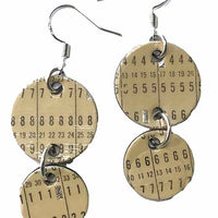 Item010: IBM Punch Card Earrings - Throw back to the 1960s and 70s