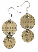 Item010: IBM Punch Card Earrings - Throw back to the 1960s and 70s