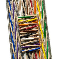 Item013: Computer Ethernet Cable Pendant - woven, fabric, primitive, rectangle