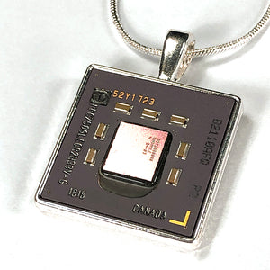 Item034: Apple Microprocessor Pendant - PowerPC, IBM, Canada, PPC750