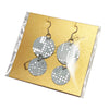 Item045: Paper Tape Punch Earrings - Blue, Silver, and ASCII