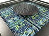 Silicon Wafer with Computer Chips - 4 inch, 100mm,Blue