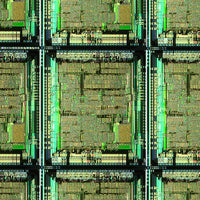 Item038: Silicon Wafer 6502 Microprocessor Pendant - WDC, Mensch