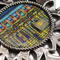 ChipScapes Set #11: Mixed Types - Intel Flip Chip, IBM System/370 Assembly, Art with Chip,  (3 Ornaments)