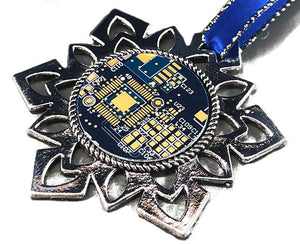 ChipScapes Set  #6:  Computer Circuit Boards (3 Ornaments)