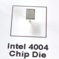 Intel 4004 - The World's First Microprocessor - D4004 with 4004 Chip Die