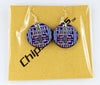 Item007: Computer Memory Chip Earrings - Blue/Purple/Pink/Silver
