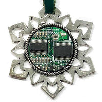 ChipScapes Set  #5:  Computer Circuit Boards with Chips (3 Ornaments)