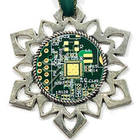 ChipScapes Set  #6:  Computer Circuit Boards (3 Ornaments)