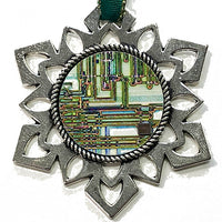 ChipScapes Set  #1:  Art with Computer Chips (3 Ornaments)
